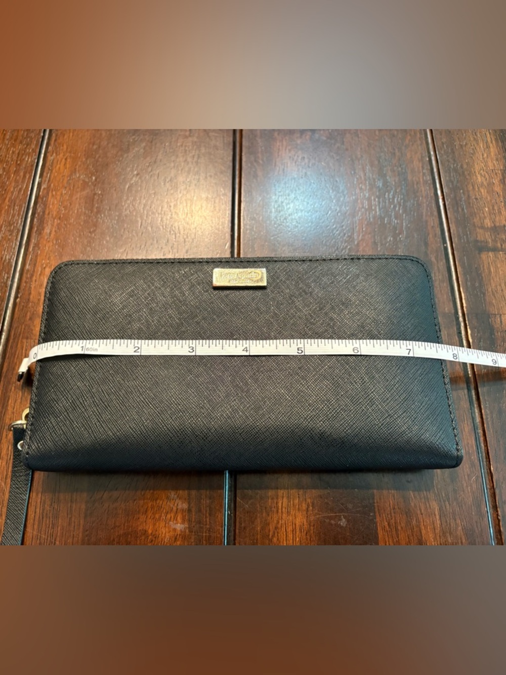 Set of 2 Kate Spade Wallet/Clutch Purses, Grey & Black - Picture 10 of 11